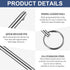 4 PCS Quick Bimini Top Pin, 316 Stainless Steel, Diameter 1/4 Inch, Total Length 2 Inch, Effective Length 1.5 Inch