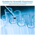 PATIKIL 5ml Test Tubes, 200pcs Glass Clear Round Bottom Containers for Bead Party Candy Storage