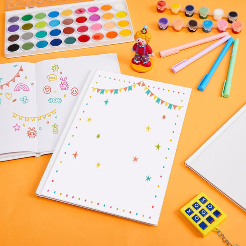 Henoyso 20 Pcs Easter Blank Hardcover Books for Kids, 20 Sheets White Sketchbooks for Story Writing