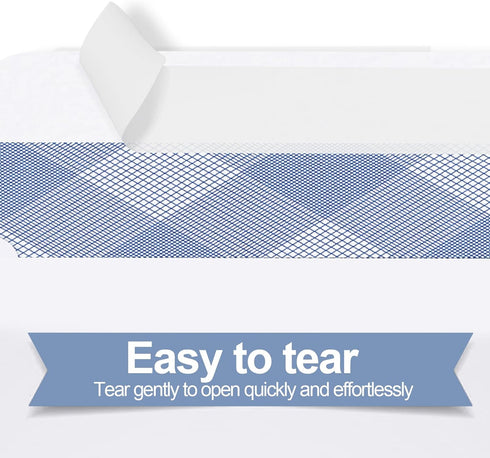 PANDRI 750#10 Single Window Envelopes, Self Seal Security Envelopes with Security Tint for QuickBooks Invoices,