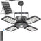 INXPHY Solar Shed Light, 1200LM 144LED Motion Sensor Pendant Light, 5 Lighting Modes