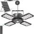 INXPHY Solar Shed Light, 1200LM 144LED Motion Sensor Pendant Light, 5 Lighting Modes