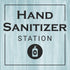 (5" 5) Signs ByLITA Hand Sanitizer Station, Wood Color, Square Table Sign x