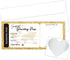 Lesixur Golden Plane Tickets Surprise Trip Reveal Surprise Destination Revealed Card, 5