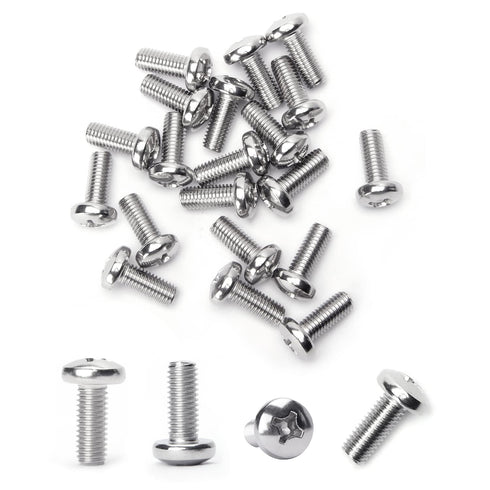 MroMax M8 x 20mm Machine Screws, Pan Phillips Cross Head Screw, 304 Stainless Steel Fasteners Bolts, 20Pcs