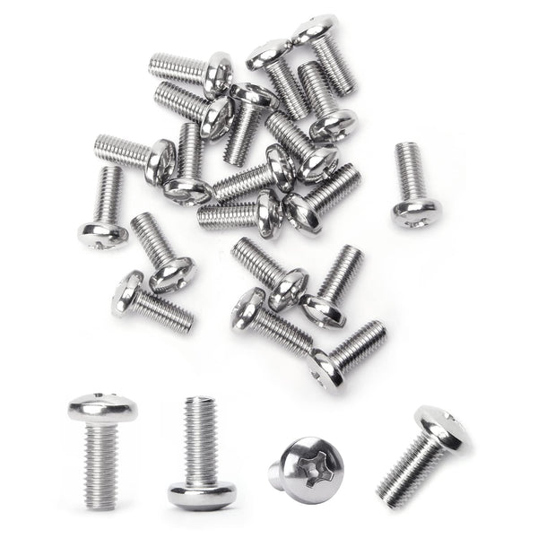 MroMax M8 x 20mm Machine Screws, Pan Phillips Cross Head Screw, 304 Stainless Steel Fasteners Bolts, 20Pcs