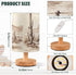 Nesatuwa Western Cowboy Theme Bedside Table Lamp Nightstand with Fabric Shade Night Lamp Wooden Base LED Desktop Lamp
