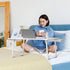 Autrfso 33 LBS Foldable Laptop Bed Desk for Couch, Lightweight Lap Desk Tray Tables with Small Drawer, Cup Holder