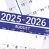 Yearly Wall Calendar 2025-2026 - JUL 2025 - JUN 2026, 12 Month Calendar with Bonus Pocket, X-Large Vertical (34.3" x