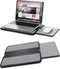 AboveTEK Portable Laptop Lap Desk w/Retractable Left/Right Mouse Pad Tray, Non-Slip Heat