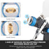 1.4/1.7/2.0//2.5 mm Nozzles HVLP Spray Gun Kits Gravity Feed Air Paint Gun with Spray Paint Gun Automotive with Air