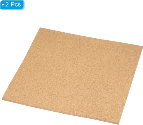 PATIKIL 12x12" Cork Board Tiles, 5/16" Thick, 2 Pack Self Adhesive Bulletin Board for Home Office DIY