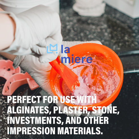 4PCS Autoclavable 7.5” Handle Dental Straight Spatula, Alginator Mixer, Mixing Spatula, 4 Mix Color