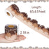 Brown Bulletin Board Border - 65.6ft Classroom Blackboard Decoration for School, Office, and Party
