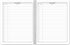 BookFactory Meeting Notebook/Meeting Book for Work - Black, 120 Pages (Ruled Format), 8.5in x 11in, Wire-O Bound