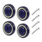 4" Wheels for Cart, Polyurethane Shopping Cart Wheels Replacement Casters Set of