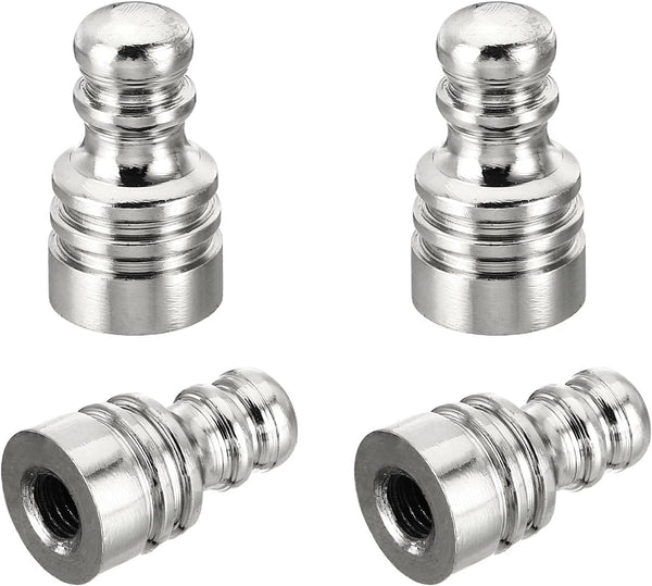 PATIKIL 1" Tall Iron Lamp Finials Cap Knob, 4Pcs Lamp Screw Holder
