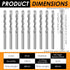 LYIYEYAN 10Pcs 3/16 Inch M2 Drywall Router Bits, Drywall Cutting Bit, High Speed Steel Spiral Downward Guidepoint Drill