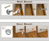 Long Stainless Steel Door Stops, 8 Inch Commercial Doorstop, Wall Mounted Heavy Duty Door Holder with Mute Rubber Tip