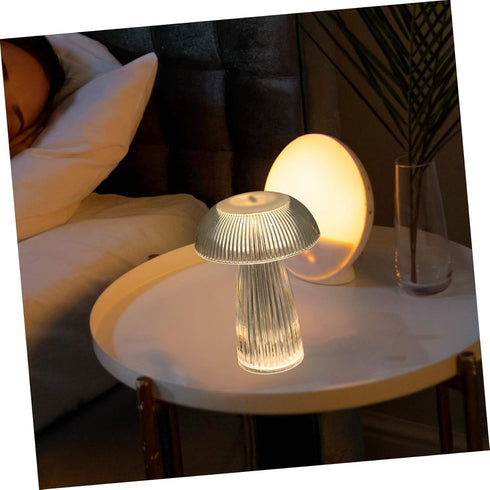 Mushroom LED Desk Lamp - Aesthetic Night Light for Bedroom and Living Room