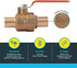 SharkBite 1 Inch Crimp Ball Valve, Brass Plumbing Fitting for PEX Pipe, PE-RT, Model 22463LFA