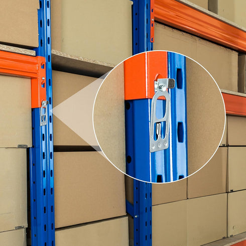 Zonon 100 Pcs Teardrop Pallet Rack Safety Clip, Warehouse Storage Pallet Racking Beam Safety Clip Connector for Shelf