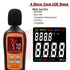 Decibel Meter, Digital Sound Level Meter Portable SPL Meter, 35dB to 135dB with Temperature Function for Home Use