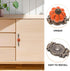 1 DOITOOL Pair Ceramic Pumpkin Drawer Pull Zinc Alloy Base Furniture Pull Handles for Drawers Kitchen Cabinet Bedroom