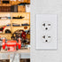 Duplex Electrical Receptacle Outlets, 20Amp 250V Wall Outlet, 2 Pole 3 Wire, 20A 250V Outlet, White, 1-Pack