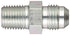 Eaton Weatherhead C5205X6 Carbon Steel SAE 37-Degree (JIC) Flare-Twin Fitting, Adapter, 1/4" NPT Male x 3/8" JIC Male
