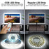 16.4ft,Daylight 6500K Strip,1600 Dimmable 24V DAYBETTER COB LED Strip Light,LED Lights for Bedroom White Dotless LED