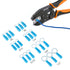 Wirefy 130 PCS Heat Shrink Ring Terminals 1/4" - Blue 16-14 AWG Eyelet Wire Connectors - Resistant Ring Connectors