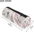 AUUXVA Floral Paris Eiffel Tower Pencil Bag, Zipper Pouch Holder for School Work Office Makeup Brushes