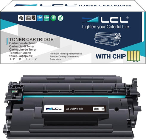 LCL Compatible Toner Cartridge with Chip Replacement for HP 58A 58X CF258A CF258X for Laserjet Pro M304 MFP (1-Pack
