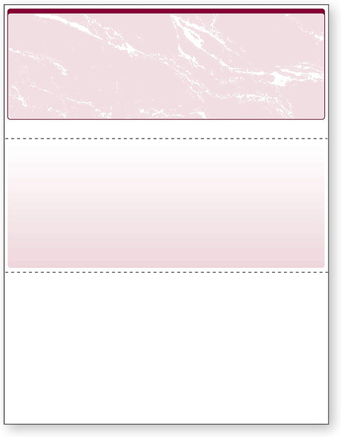 DocuGard Burgundy Marble Top Check, 8.5 x 11 Inches, 500 Sheets, 1 Check Per Sheet