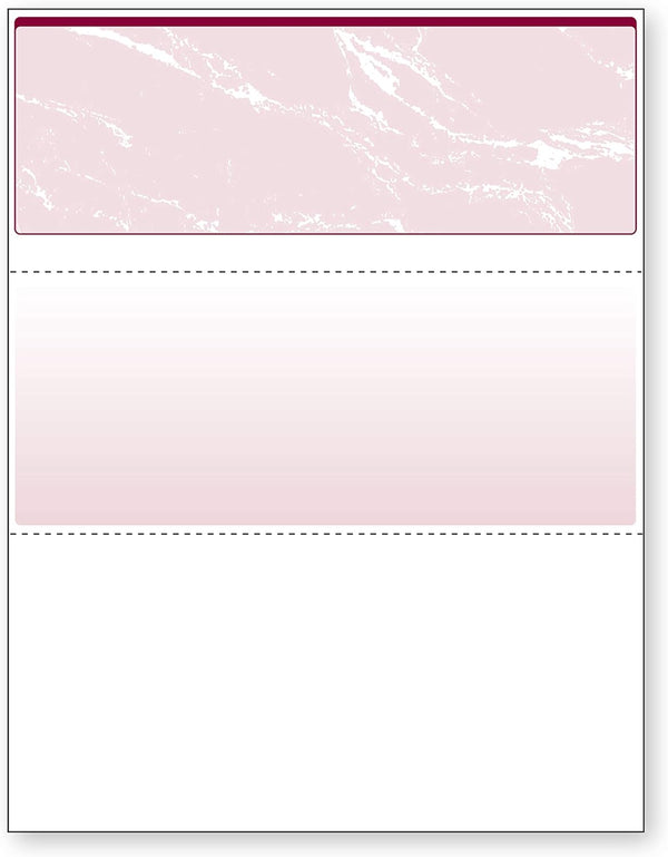 DocuGard Burgundy Marble Top Check, 8.5 x 11 Inches, 500 Sheets, 1 Check Per Sheet