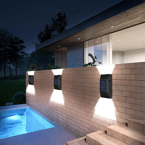 Generic 2024 IP65 2 Pack) Solar Outdoor Lights, Solar Wall Lights Outdoor Up and Down, New Waterproof Exterior Sconces