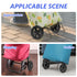 2 6.10 Inch OUNONA Pcs Laundry Cart Wheels Rolling Utility Replacement for Foldable Shopping Trolley Grocery Cart