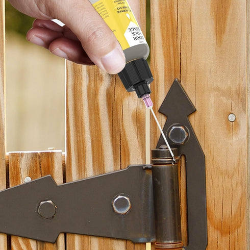 Qucship 1 oz Door Hinge Lubricant Needle Oiler, Upgraded Squeaky Door Hinge Lubricant for Lock, Tools, Bicycles