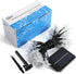 SEMILITS Outdoor Solar String Lights, 50LEDs with 3D Shaped Crystal Star String Lights for Garden Decorations (Blue