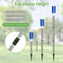 Kiinfendly 5 PCS Solar Driveway Markers, Solar Powered Driveway Lights on Poles, Outdoor Landscape Reflectors for Snow