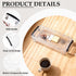 Odowalker 8 8.5 4 1.6 Inch Pcs Extra Large Pencil Box, x x Plastic Clear Crayon Box with Snap Lid, Stackable Drawing
