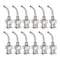 12pcs 15 Gauge 1/2" Stainless Steel Blunt Tip Dispensing Needles with Luer Lock Connector for Ink, Glue, Woodworking