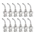 12pcs 15 Gauge 1/2" Stainless Steel Blunt Tip Dispensing Needles with Luer Lock Connector for Ink, Glue, Woodworking