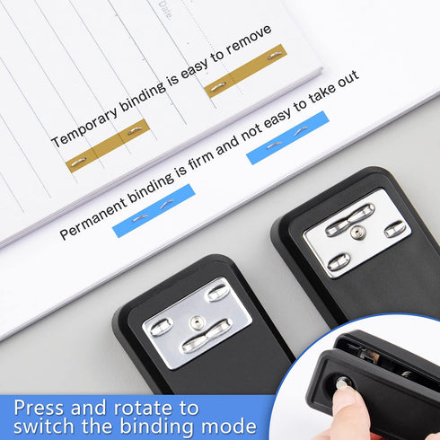 IMLIKE Desktop Office Stapler with 2000 staples, Half Strip, 25 Sheets Capacity, Metal Construction, Black, 2-pack