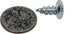 100 Pack Rok Hardware #8 x 1/2" Standard Thread Truss Head Screws for Wood Work MDF Zinc