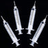 TecUnite 20 Pack Syringe Without Needle, Plastic Curved Syringes for Epoxy Resin and Craft