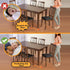 16 Pcs Rectangle Chair Leg Floor Protectors, Silicone Chair Leg Protectors for Hardwood Floors, High Elastic Chair Leg