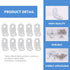 RiseDirectly 30 90 (1 1 Inch) Pcs L Brackets for Shelves, Heavy Duty White Corner Brace for Wood, Stainless Steel