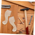 4pcs DOITOOL Solid Wood Carved Furniture Legs European Style Replacement Feet for Coffee Table Cabinet and Bedside